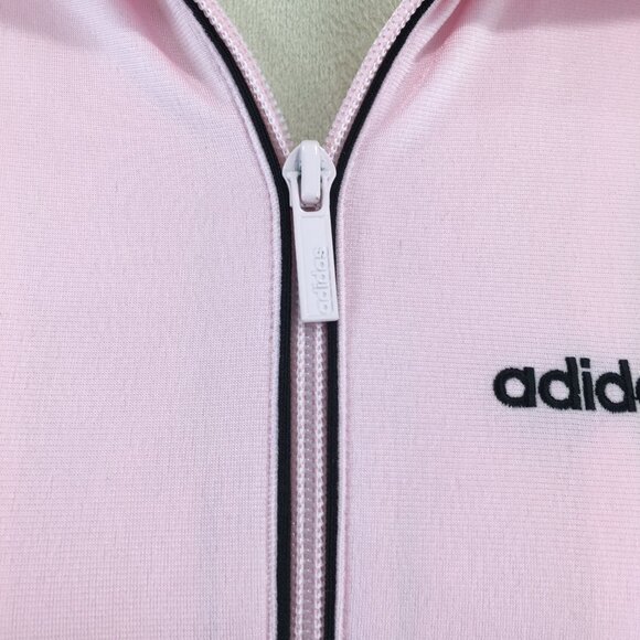 ADIDAS Pink Black Striped Long Sleeve Tracksuit Jacket - Picture 8 of 12